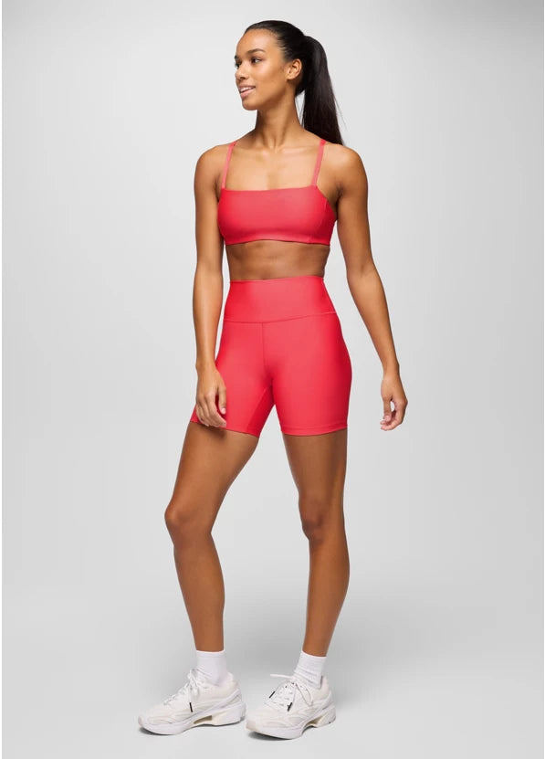 PrAna Women's Sculpt Bike Short Rose Fire 5