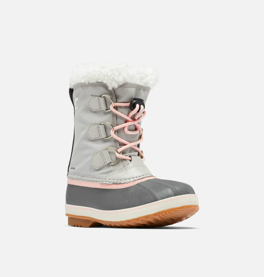 Sorel Yoot Pac Nylon Youth Waterproof Boot - Dove/Gum 2 3