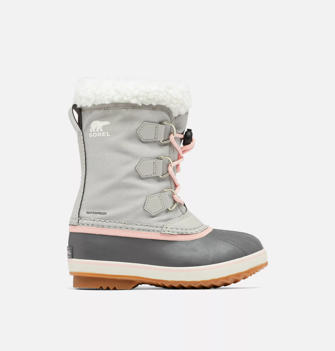 Sorel Yoot Pac Nylon Youth Waterproof Boot - Dove/Gum 2 
