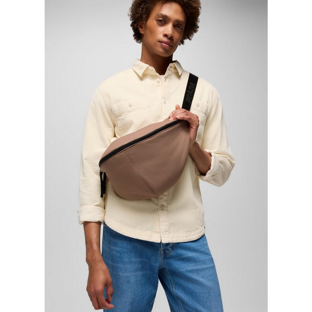 prAna On The Go Bag in Shroom - lifestyle view