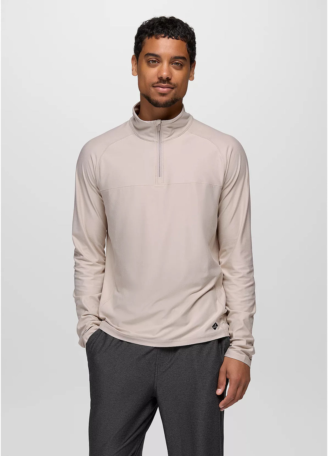 Prana Men's Altitude Tracker LT 1/4 Zip Almond Heather4
