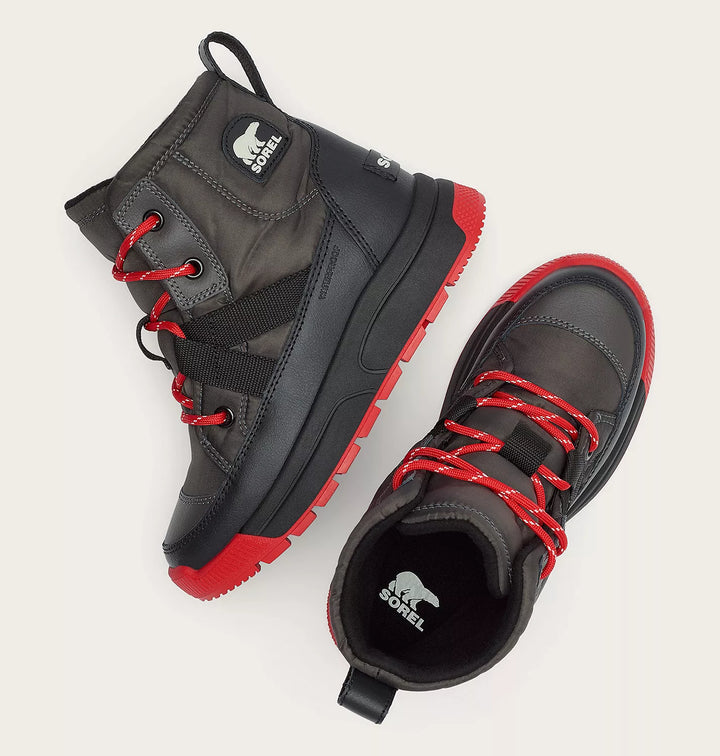 Sorel Youth Whitney III Mid Winter Boot Jet,Black 4