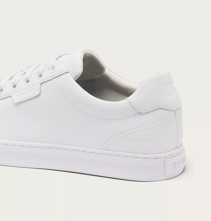 White sneaker on a light gray background