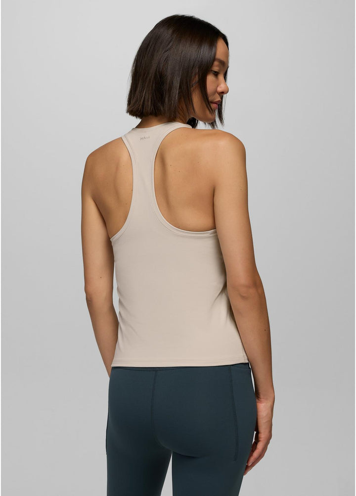 prAna Luxara Racerback Long Tank - Almond, back
