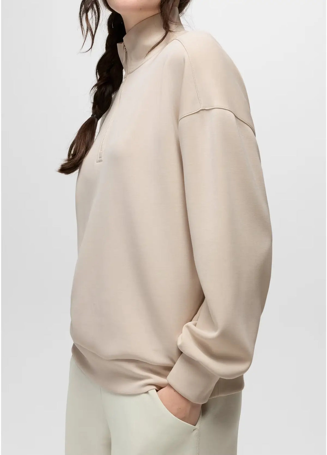 
prAna Shea Soft Relaxed Half Zip - Almond
 2