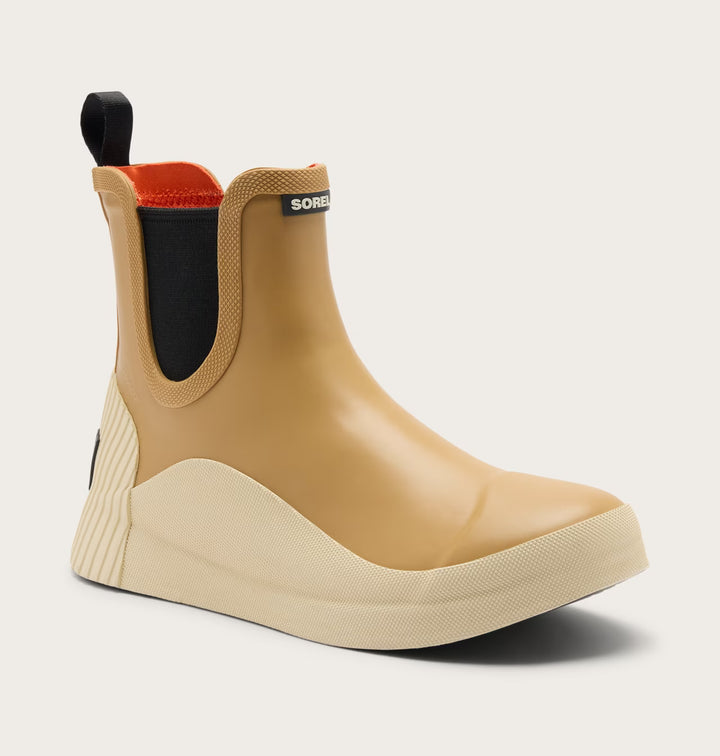 Angle view of SOREL Out N About IV Chelsea rain boot with pull-on opening