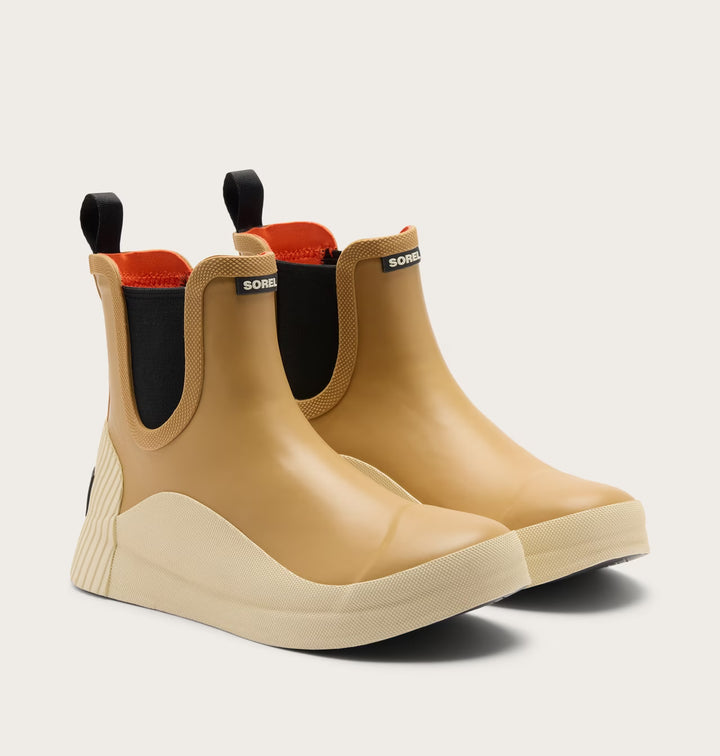 Pair view of SOREL Out N About IV Chelsea rain boot with pull-on opening