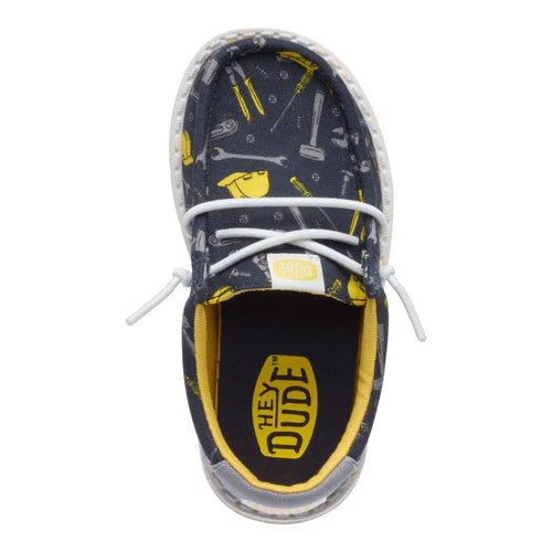 HeyDude Wally Toddler Construction Navy/Multi 7