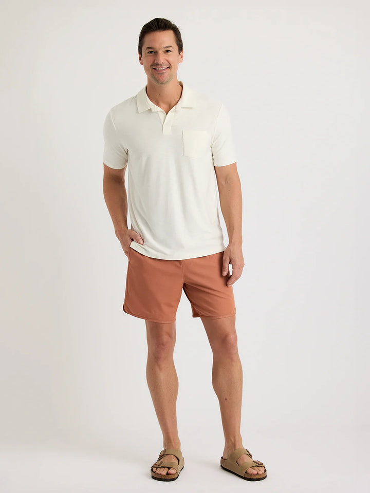 Free Fly Bamboo Slub Polo II Sea Salt men&