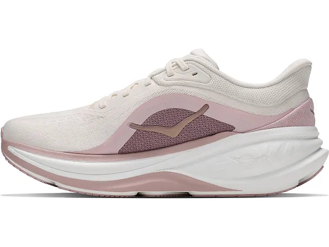 Hoka Women’s Clifton Pro GLM Running Shoes - Alabaster/Pink Opal 1