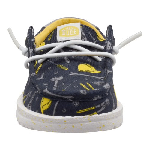 HeyDude Wally Toddler Construction Navy/Multi 6