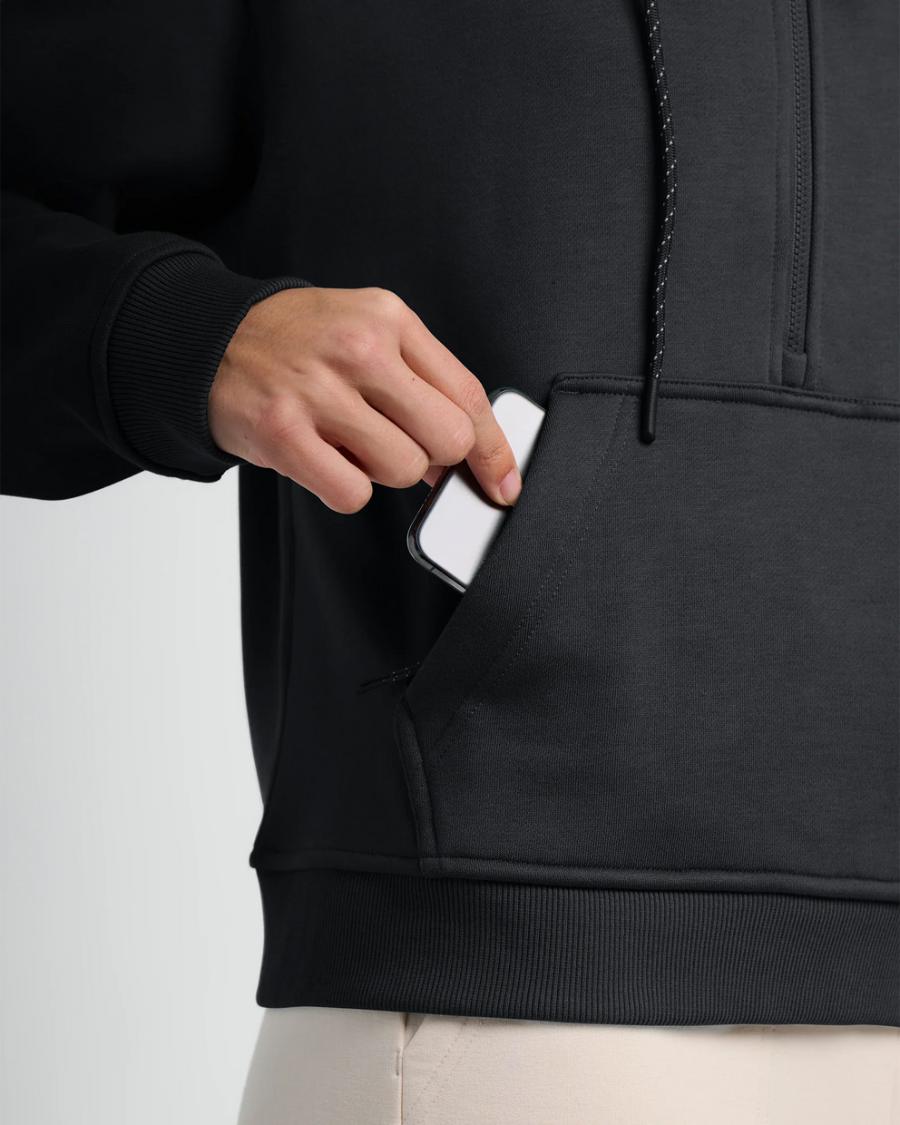 Free Fly Women’s Bamboo Northcoast Fleece Anorak Black 3