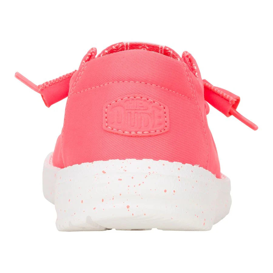 Hey Dude Women’s Wendy Stretch Canvas Fiery Coral