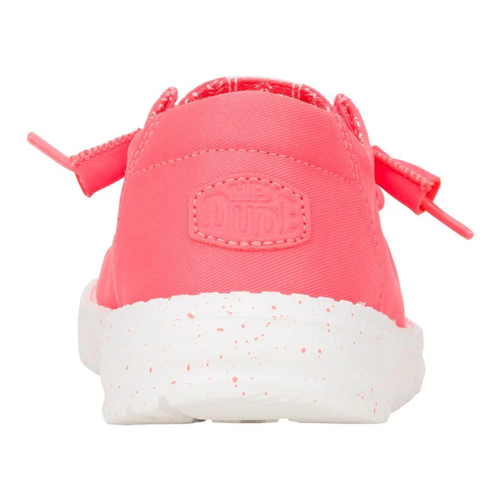 Hey Dude Women’s Wendy Stretch Canvas Fiery Coral