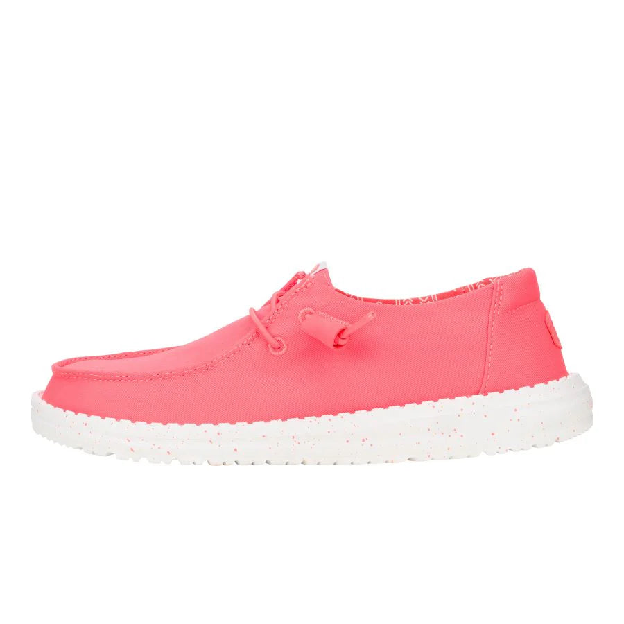 Hey Dude Women’s Wendy Stretch Canvas Fiery Coral 2