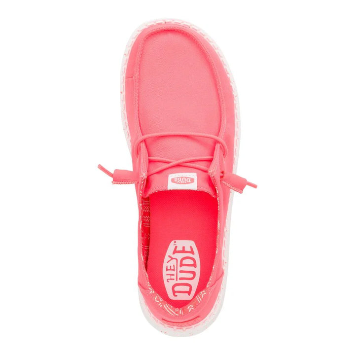 Hey Dude Women’s Wendy Stretch Canvas Fiery Coral 4