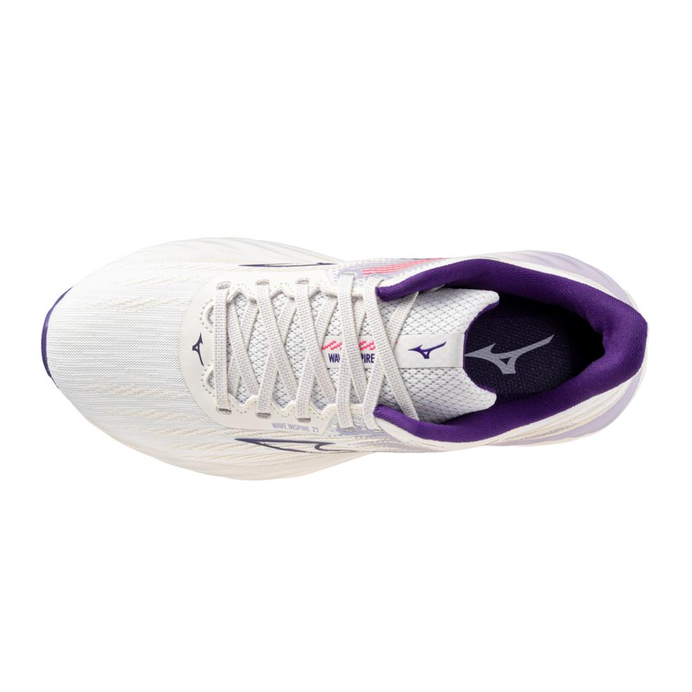 Mizuno Wave Inspire 21 Women's Running Shoes - White 7