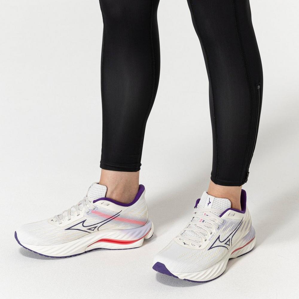 Mizuno Wave Inspire 21 Women's Running Shoes - White 2