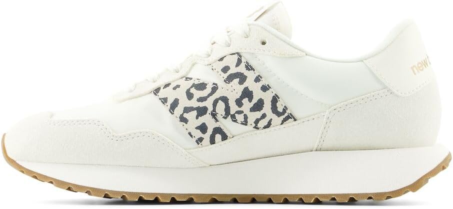 New Balance Women’s 237 Shoes White/Blk Leopard 3
