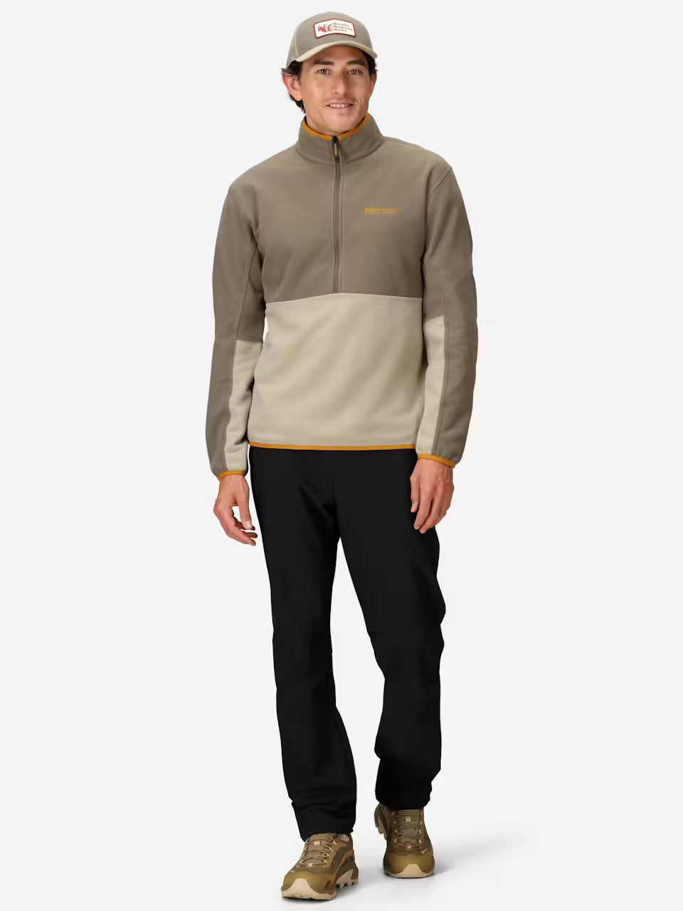 Marmot Men’s Rocklin Half Zip Pullover Claystone/Shale Grey 2
