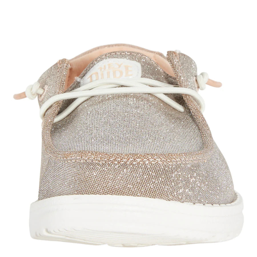 Hey Dude Women’s Wendy Metallic Sparkle Rose Gold 2