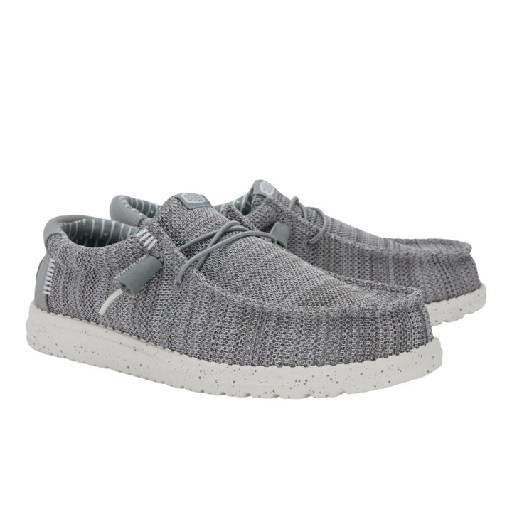 Hey Dude Men’s Wally Stretch Sox Grey 3