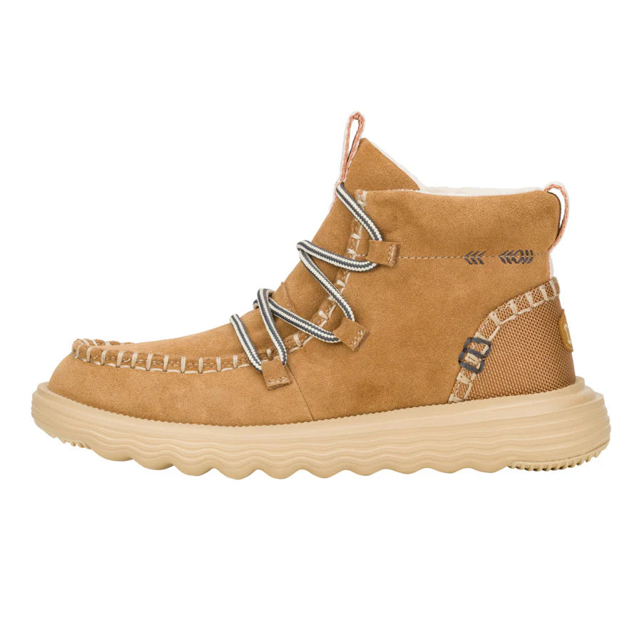 Hey Dude Women’s Reyes Suede Boot Tan 6