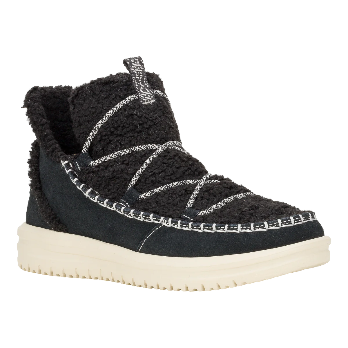 Hey Dude Camden Suede Cozy Black