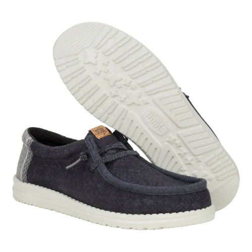 Hey Dude Men’s Wally Jute Black/Granite Grey 3