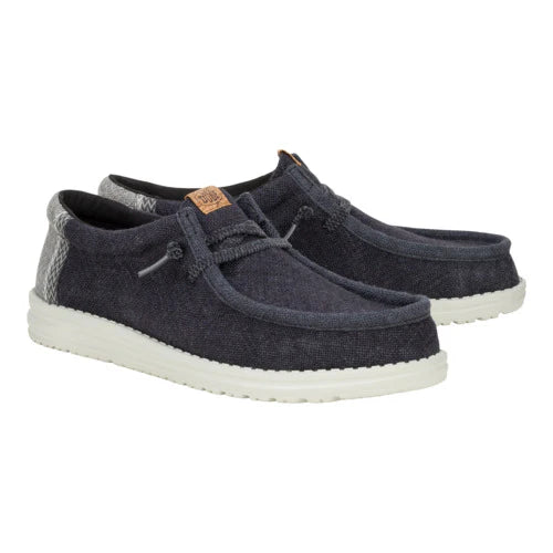 Hey Dude Men’s Wally Jute Black/Granite Grey 4