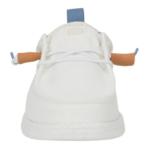 Hey Dude Men’s Wally Craft Linen White/Stone Grey 2