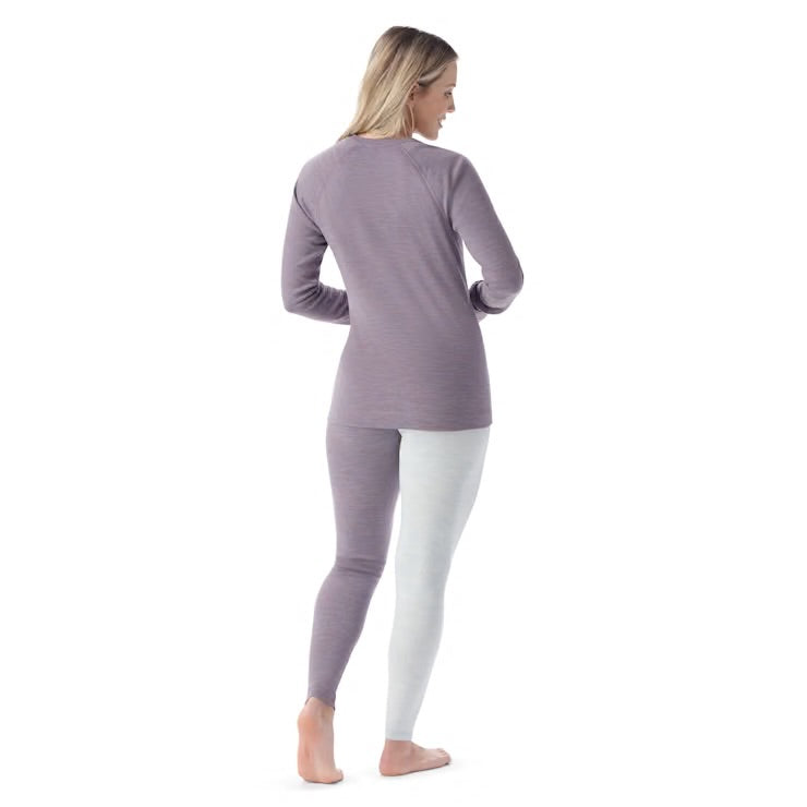 Smartwool Women’s Classic Thermal Crew - Chalk Violet Heather 1