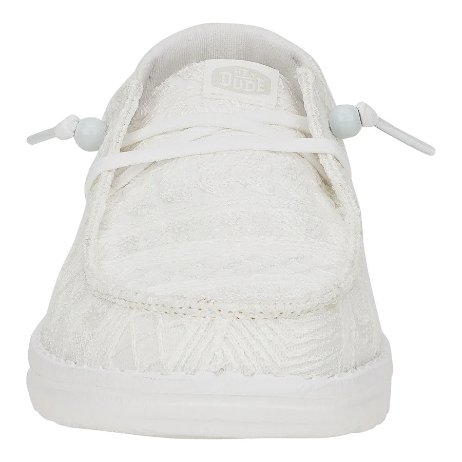 Hey Dude Women’s Wendy Crochet Lace White 1
