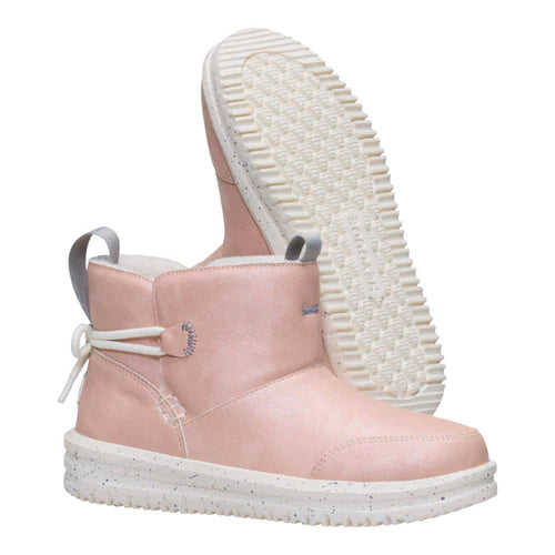 Hey Dude Camden Bow Boot Youth Cozy Sparkle Pink 5