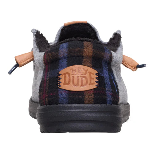 Hey Dude Wally Cozy Plaid Smoke Grey/Multi 5