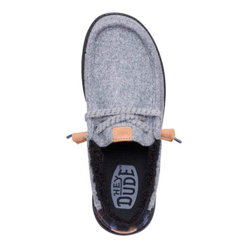 Hey Dude Wally Cozy Plaid Smoke Grey/Multi 1