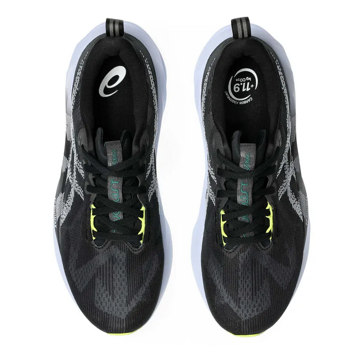 ASICS Men's Novablast 5 Running Shoe - Black / Blue Fade 2