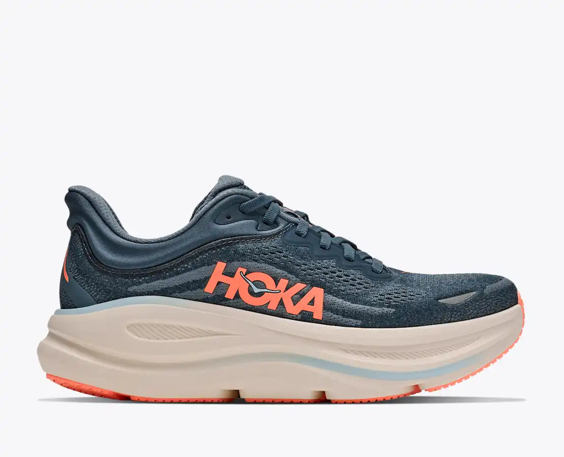 Hoka Bondi 9 Women’s Running Shoes- Faded Navy/Slate Blue
