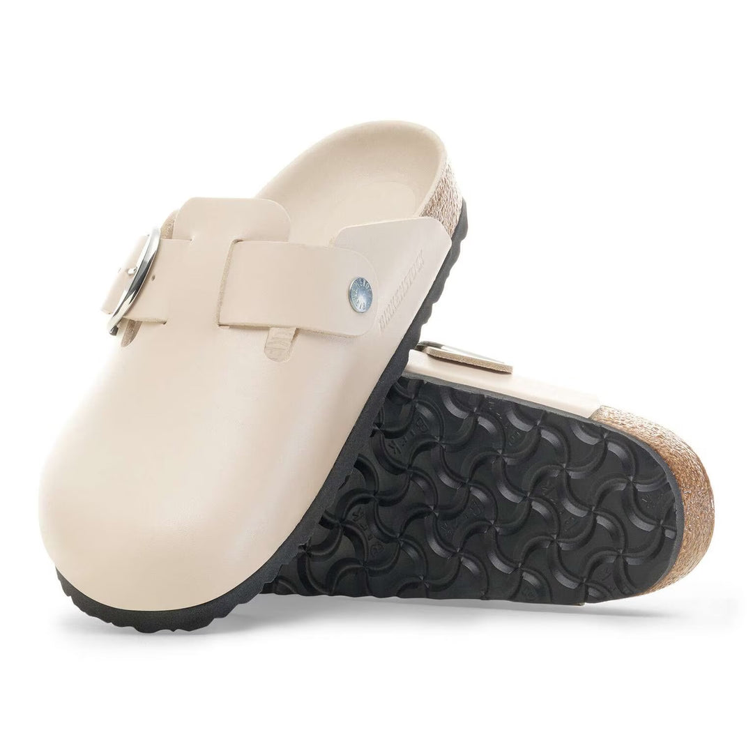 Birkenstock Women's Boston Big Buckle - Oyster Dressy Leather 4