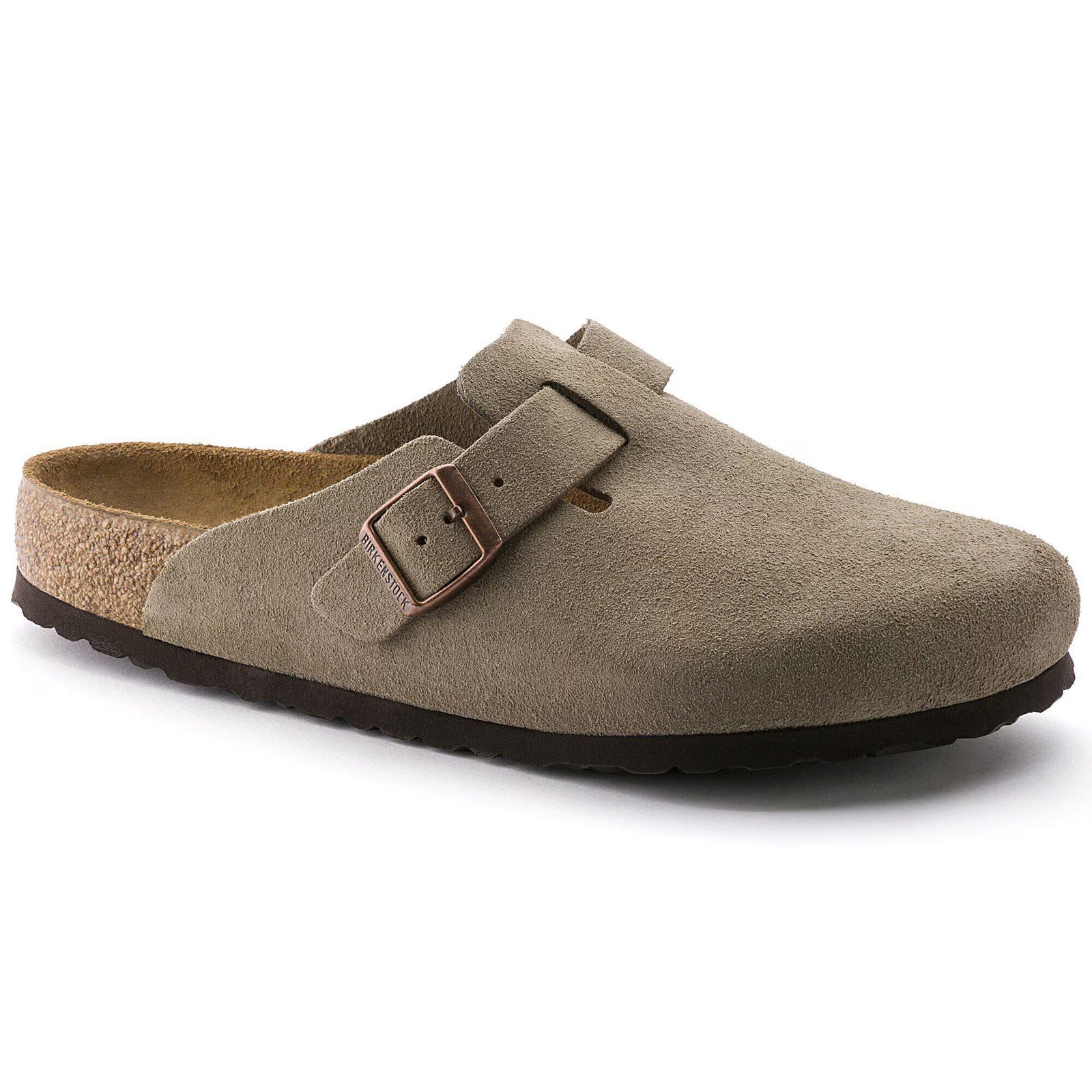 Birkenstock Women's Boston Soft Footbed Sandal Taupe 
