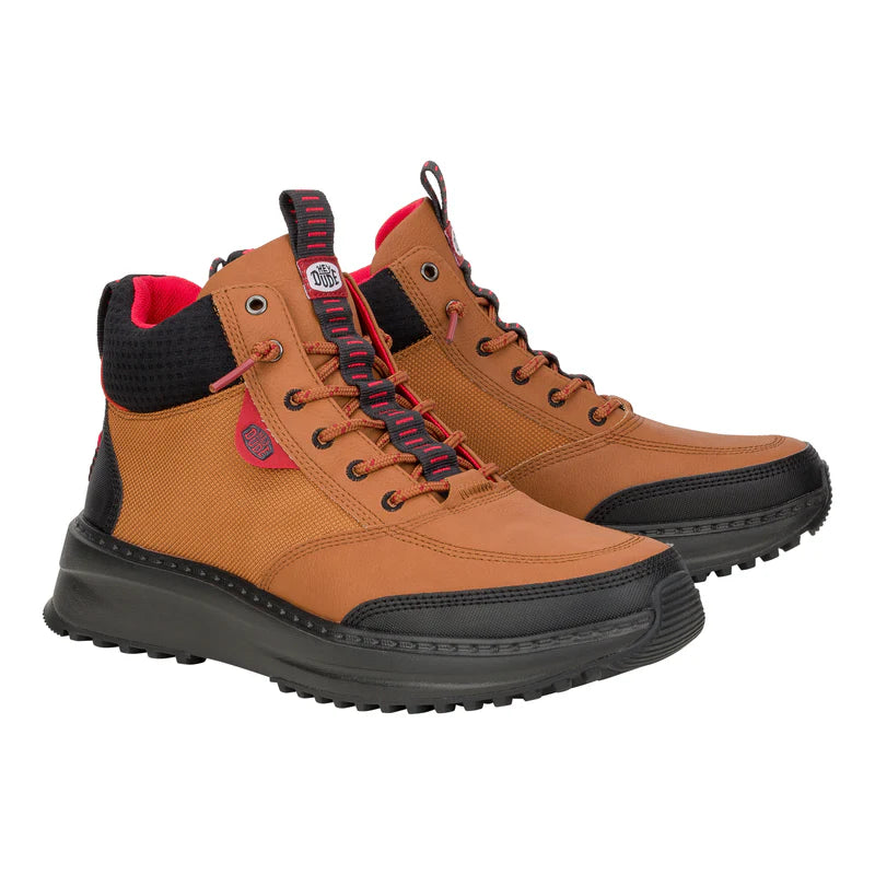 Hey Dude Men’s Tahoe Explore Tan/Burgundy pic 3 - The Shoe Collective