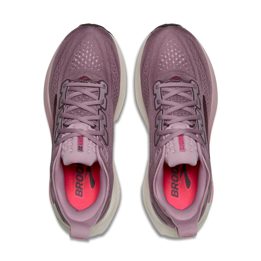Brooks Women’s Glycerin 23 Running Shoe - Elderberry/Peppercorn/Clear 2