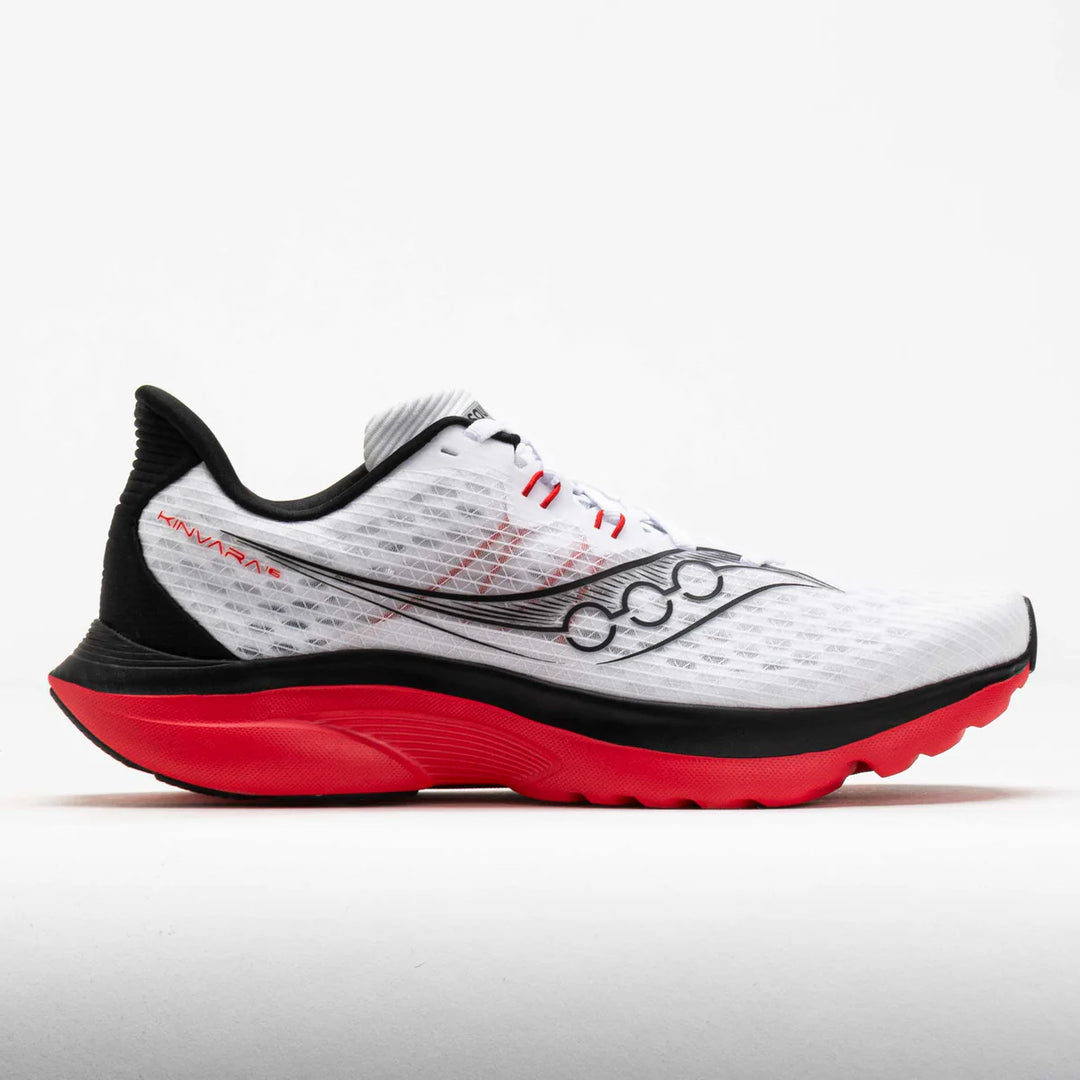 Saucony Men’s Kinvara 16 Running Shoes - White/Red 