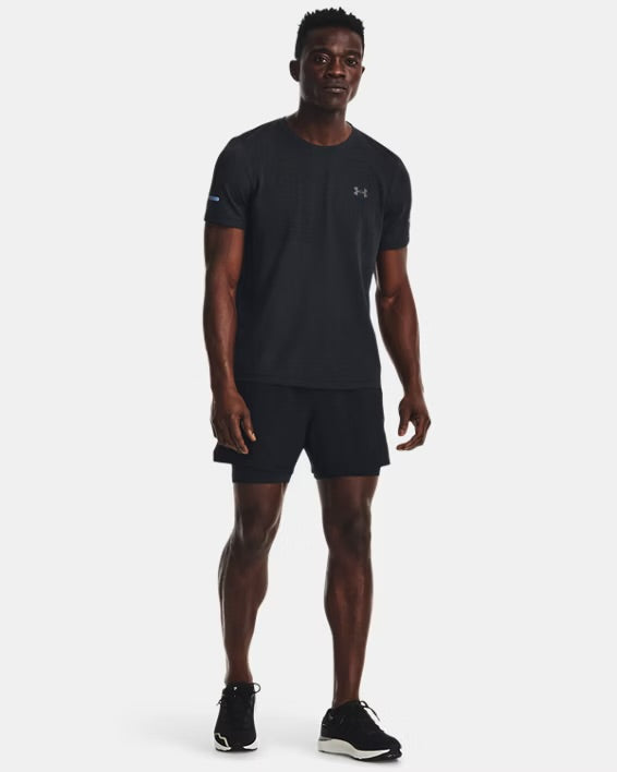 UA Men’s Seamless Stride Shirt - Black 2