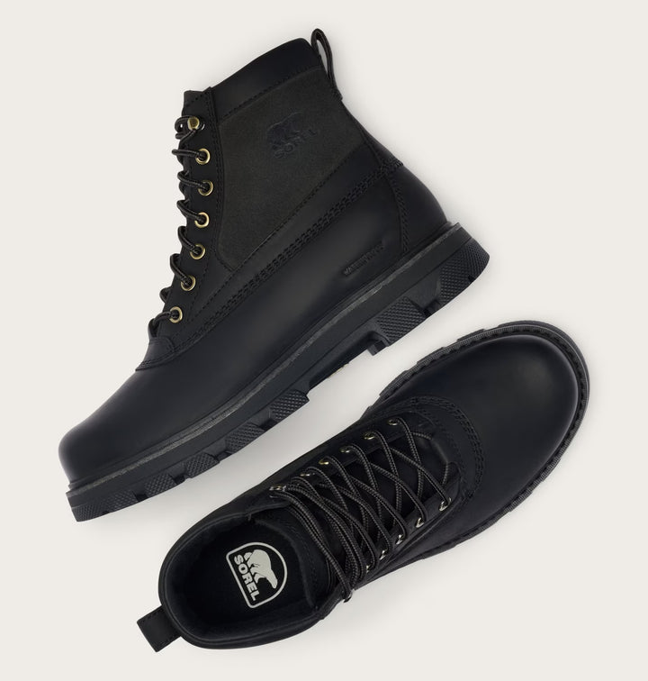 Sorel Men’s Lark-47 Waterproof Boot - Black/Jet 3