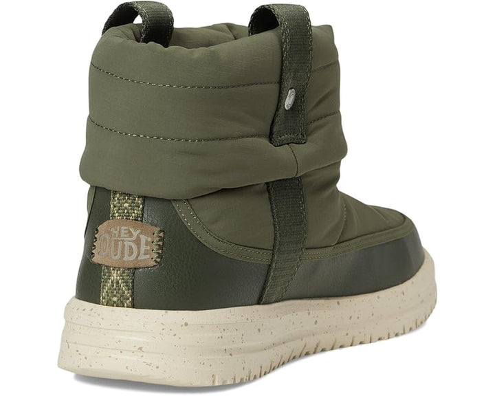 Hey Dude Women's Camden Cuff Nylon Quilt dark olive 2