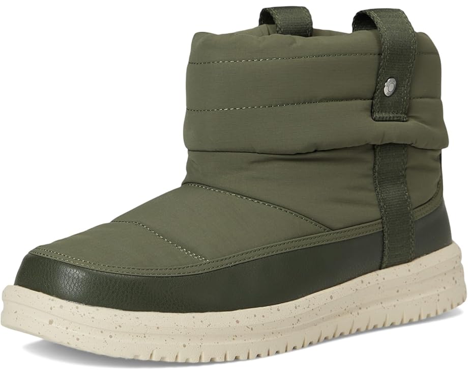 Hey Dude Women's Camden Cuff Nylon Quilt dark olive