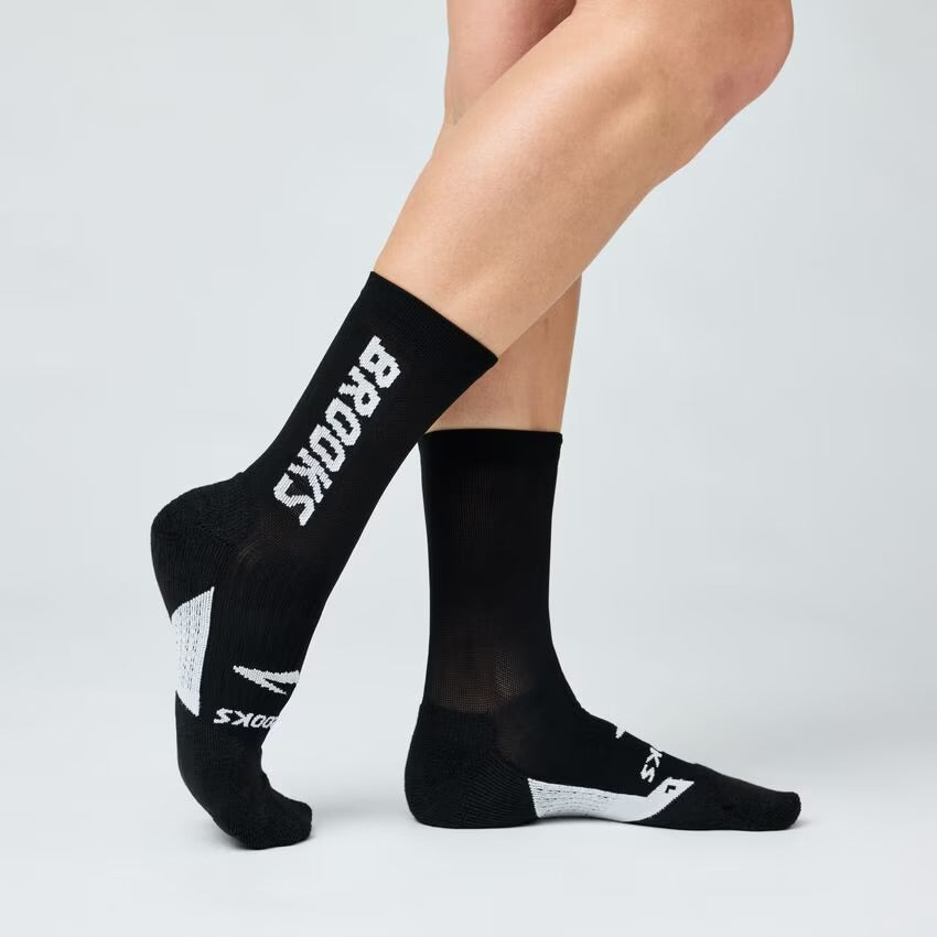 Brooks Ghost Crew Sock - Black/Brooks 