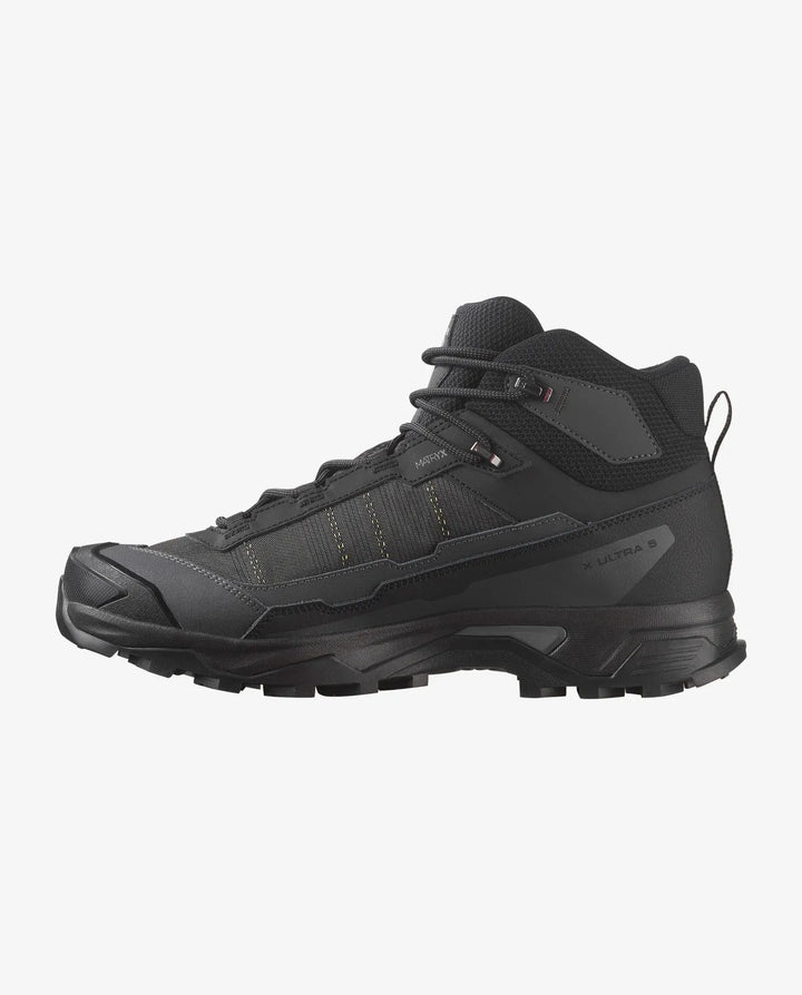 Salomon Men’s X Ultra 5 Mid Gore-Tex Hiking Boot - Black/Asphalt/Castlerock 6