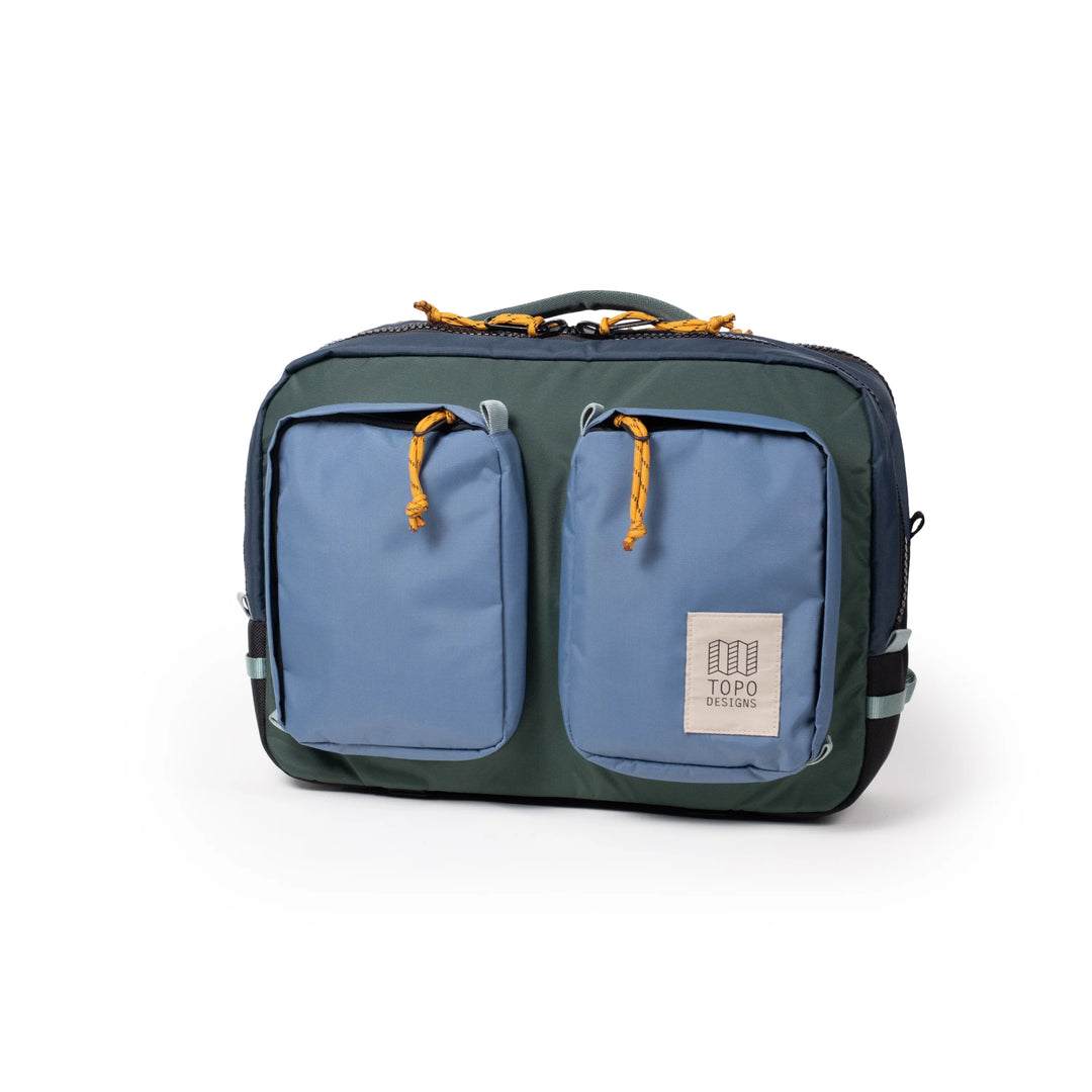 Topo Designs Global Briefcase (Stone Blue/Forest)